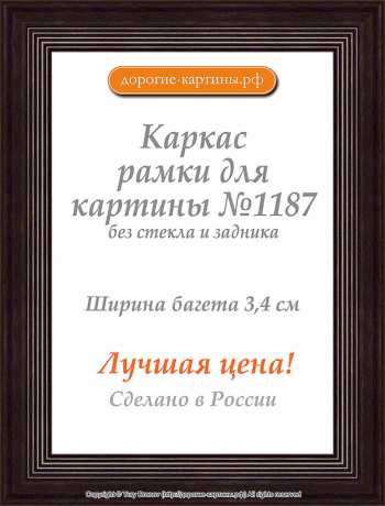 Рама №1187 80x100 см Темно-коричневая