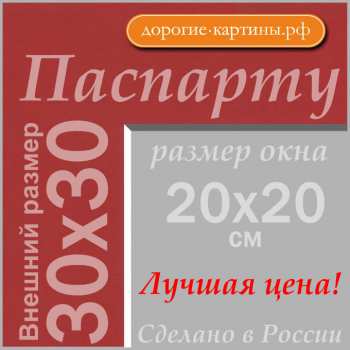 Паспарту 30х30 см №60