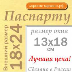 Паспарту 18x24 см №165